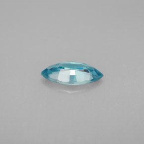 Zircone naturale blu da 1,44 ct, marchesa, VVS