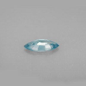 Zircone naturale blu da 1,13 ct, marchesa, VVS
