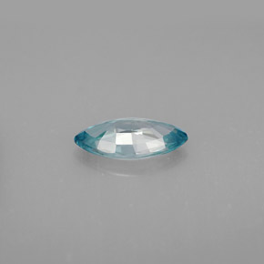 Zircone naturale blu da 1,42 ct, marchesa, VVS