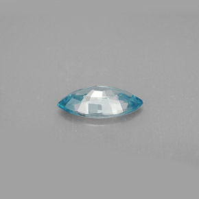 Zircone naturale blu da 1,36 ct, marchesa, VVS