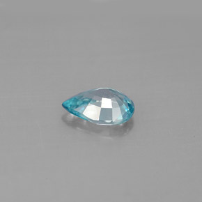 Zircone Blu naturale da 1.36 ct, Forma a pera, VVS-VS