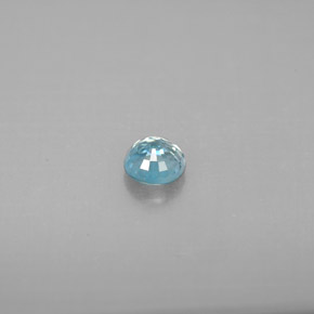 Zircone naturale blu da 0,58 ct, taglio rotondo, VVS-VS