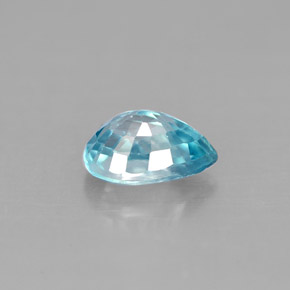 Zircone Blu naturale da 1.28 ct, Forma a pera, VS