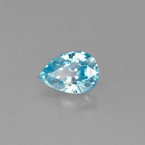 Zircone Blu naturale da 1.09 ct, Forma a pera, VS