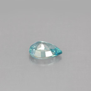 Zircone naturale blu da 1,08 ct, taglio a pera, VVS-VS