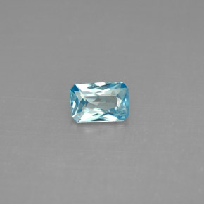 Zircone Blu naturale da 0.68 ct, Taglio smeraldo, VS