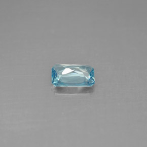 Zircone Blu naturale da 0.68 ct, Taglio smeraldo, VS