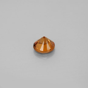 Zircone naturale arancione da 1,02 ct, taglio rotondo, VS