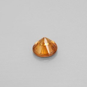 Zircone naturale arancione da 0,91 ct, taglio rotondo, VS