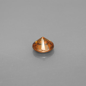 Zircone naturale arancione da 0,99 ct, taglio rotondo, VS