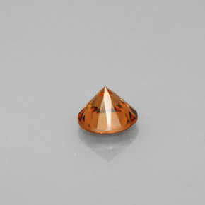 Zircone naturale arancione da 1,01 ct, taglio rotondo, VS