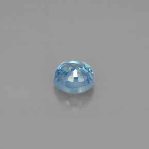 Zircone naturale blu da 1,17 ct, taglio rotondo, VVS-VS
