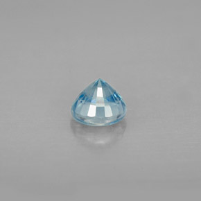 Zircone Blu naturale da 1.06 ct, Taglio rotondo, VS