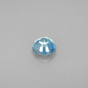 Zircone naturale blu da 0,97 ct, taglio rotondo, VS