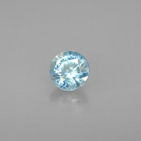 Zircone naturale blu da 1,15 ct, taglio rotondo, VS