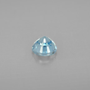 Zircone naturale blu da 1,15 ct, taglio rotondo, VS