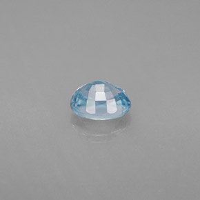 Zircone naturale blu da 1,27 ct, taglio ovale, VVS