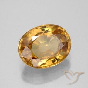 Zircone Oro medio naturale da 7.75 ct, Ovale, VVS