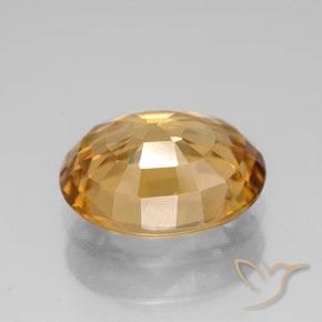Zircone Oro medio naturale da 7.75 ct, Ovale, VVS