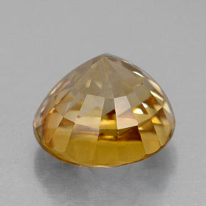 Zircone Giallo oro naturale da 7.27 ct, Taglio rotondo, VVS-VS