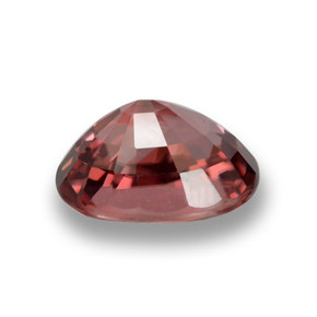 Zircone naturale rosso da 3,95 ct, taglio ovale, VVS-VS