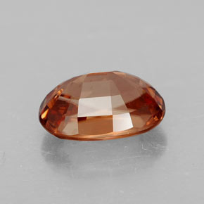 Zircone naturale arancione da 3,73 ct, taglio ovale, VVS