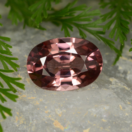 Zircone Vino Rosso Profondo naturale da 3.63 ct, Taglio ovale, VVS
