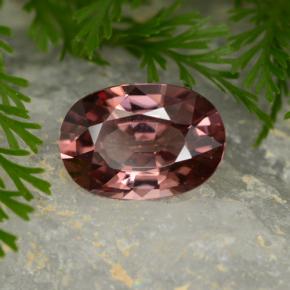 Zircone Vino Rosso Profondo naturale da 3.63 ct, Taglio ovale, VVS