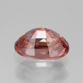 Zircone naturale arancione da 3,41 ct, taglio ovale, VVS-VS