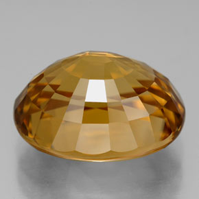 Zircone naturale giallo da 22,80 ct, taglio ovale, VVS
