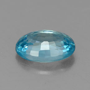 Zircone naturale blu da 1,13 ct, taglio ovale, VS