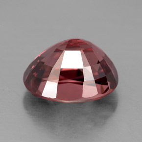 Zircone naturale rosa da 5,12 ct, taglio ovale, VVS