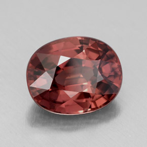 Zircone Color rosa naturale da 4.49 ct, Taglio ovale, IF