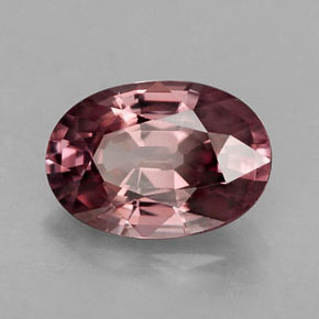 Zircone naturale rosa da 2,82 ct, taglio ovale, IF