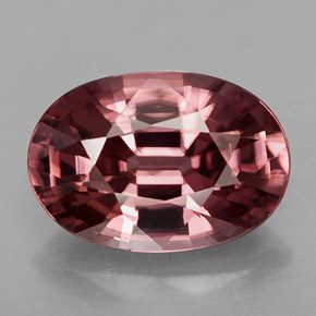 Zircone naturale rosa da 3,17 ct, taglio ovale, VVS-VS