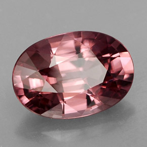 Zircone naturale rosa da 3,17 ct, taglio ovale, VVS-VS