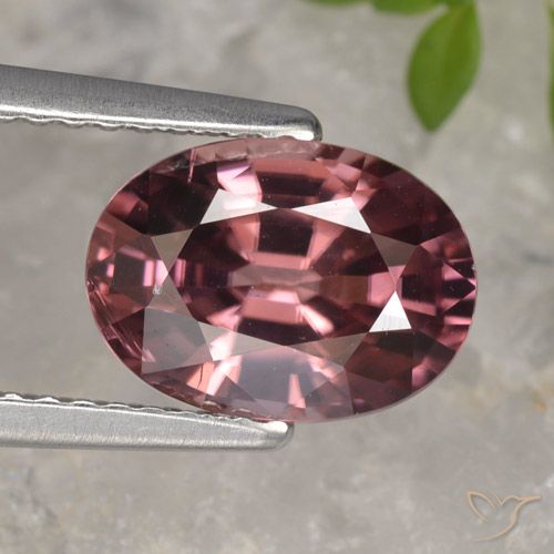 2.96ct Naturale Rosso scuro Zircone, Ovale, VVS-VS