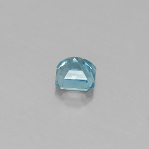 Zircone naturale blu da 0,36 ct, taglio smeraldo, VS