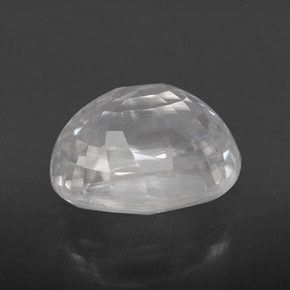 Zircone naturale bianco da 8,64 ct, taglio ovale, VVS