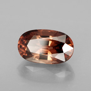 Zircone naturale arancione da 4,69 ct, taglio ovale, VVS