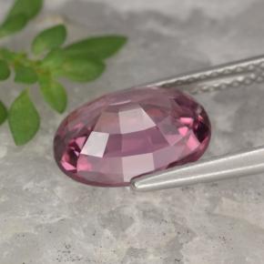 Zircone naturale rosa da 4,18 ct, taglio ovale, VVS