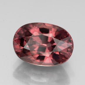 Zircone naturale rosa da 4,93 ct, taglio ovale, IF