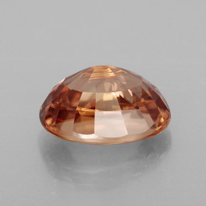 Zircone naturale arancione da 4,08 ct, taglio ovale, IF