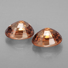 Zircone naturale arancione da  ct, taglio ovale, IF