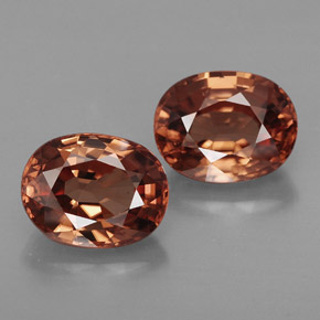 Zircone naturale arancione da  ct, taglio ovale, IF