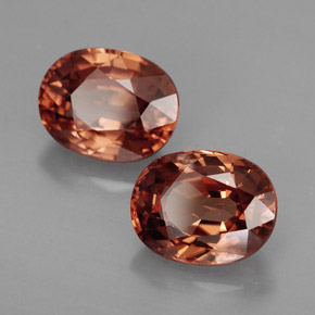 Zircone naturale arancione da  ct, taglio ovale, IF