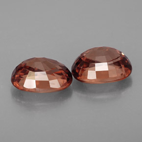 Zircone naturale arancione da  ct, taglio ovale, IF