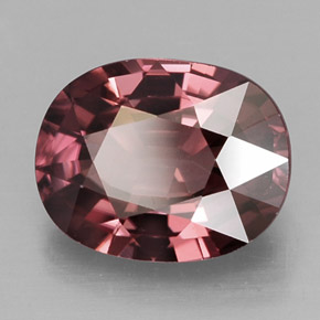 Zircone naturale rosa da 3,04 ct, taglio ovale, IF