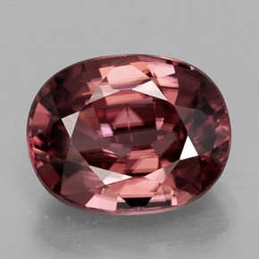Zircone naturale rosa da 3,22 ct, taglio ovale, IF