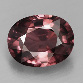Zircone naturale rosa da 2,86 ct, taglio ovale, IF